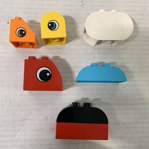 Lego Duplo Large Face Pieces Pink Bunny Ladybug Dog Mickey Parrot Shirt Eyes - Picture 9 of 9